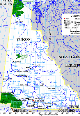 Large map of the Yukon